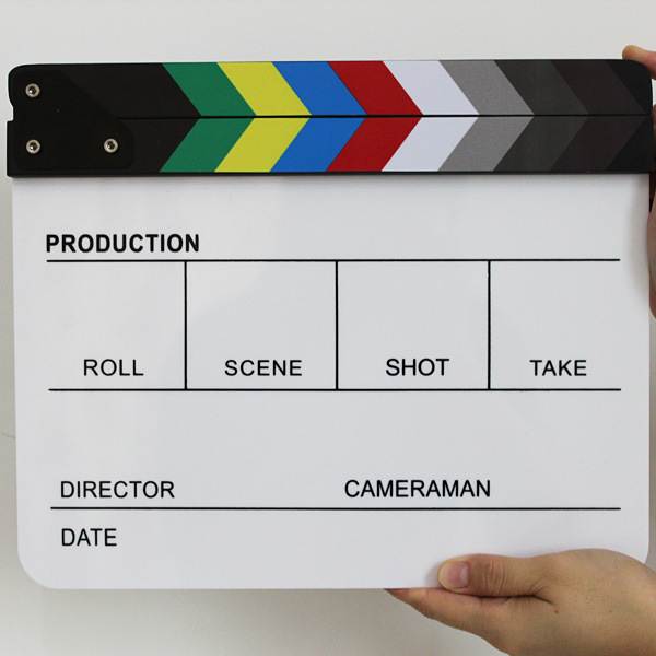 Movie Clapboard Black and White Acrylic Full English Free Shipping Yx-4H
