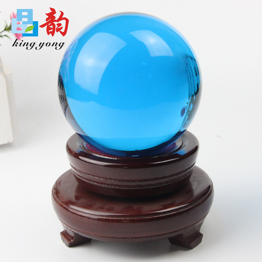 P lake water blue color head color crystal ball magic photography props 30-300mm size color complete