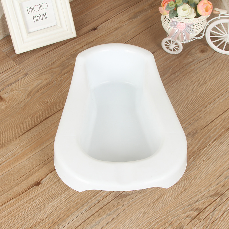 Injection Molding New White Potty for Bedridden Bedpan for the Elderly, Unisex Urinal Plastic New Potty