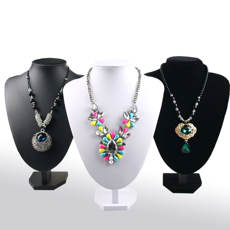 Flannel pendant necklace display props portrait neck model jewelry rack jewelry display rack wholesale