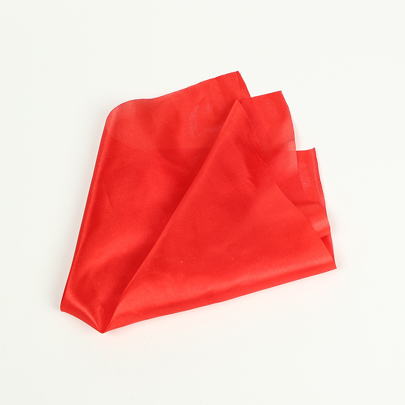 Little red cloth Silk Scarf finger set accessories color change silk scarf magic props wholesale 15x 15 small silk scarf