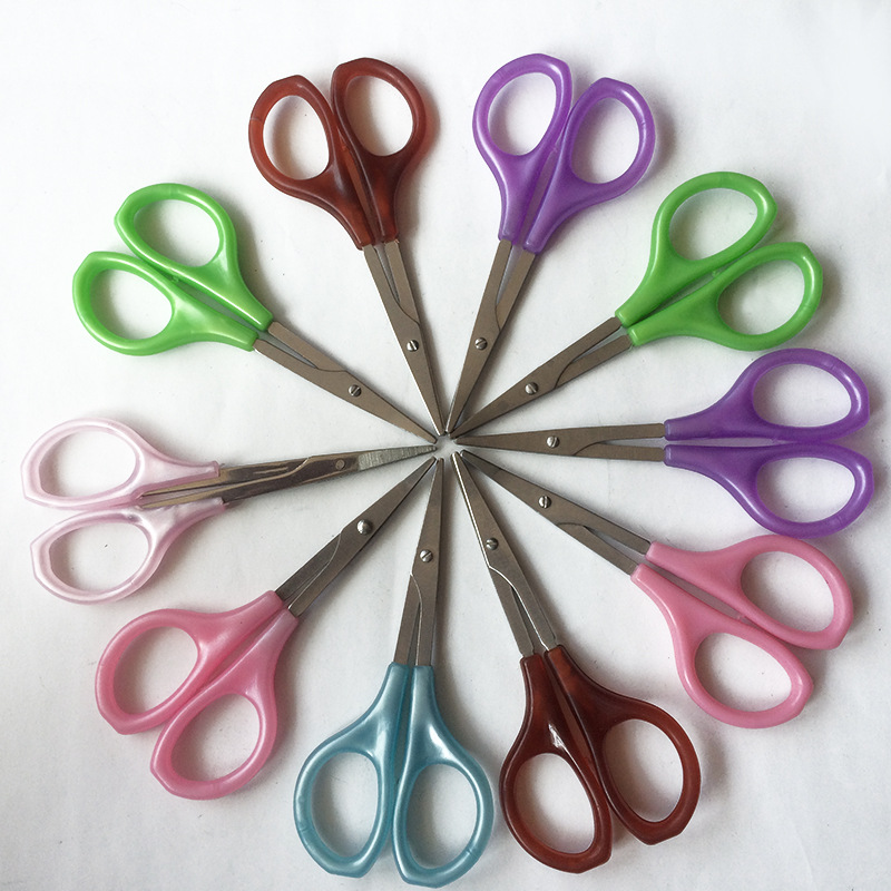 Factory wholesale rolling gourd scissors small household lightweight apple-shaped beauty cover special small scissors