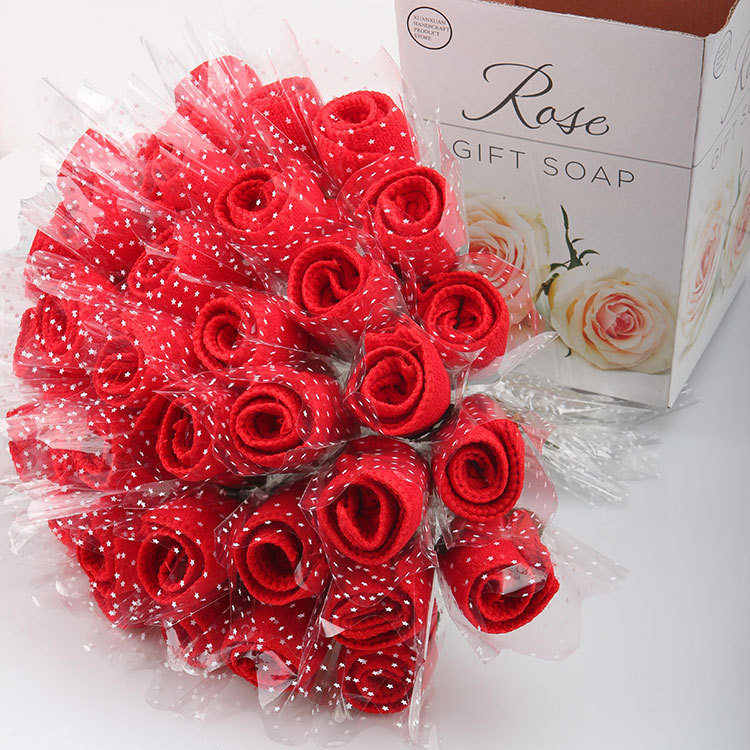 Cake Towel Rose Towel Creative Christmas Valentine's Day Company Event Wedding Return Opening Gift