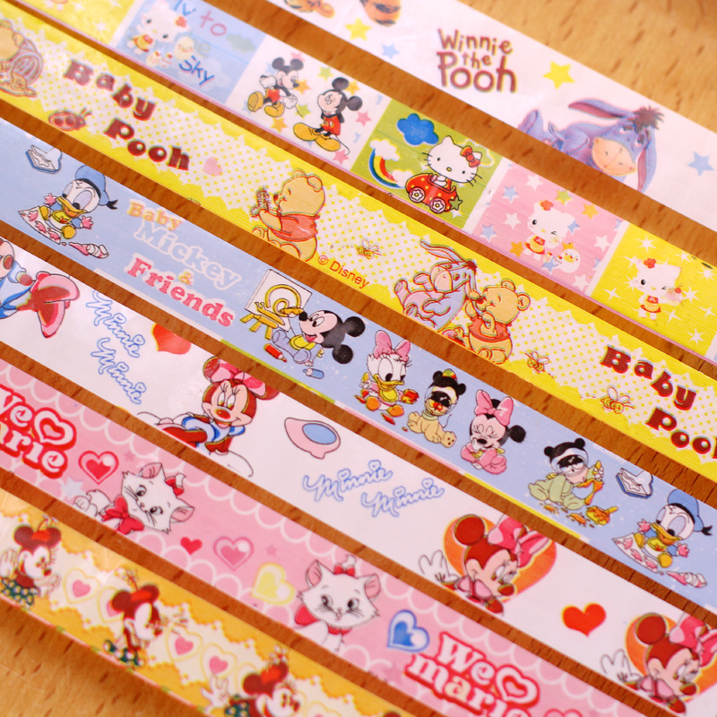 Xufeng Aj-5 Korean Stationery Cartoon Tape Wholesale Kidsren's Tape Colorfulful Small Tape Factory Direct Sale t