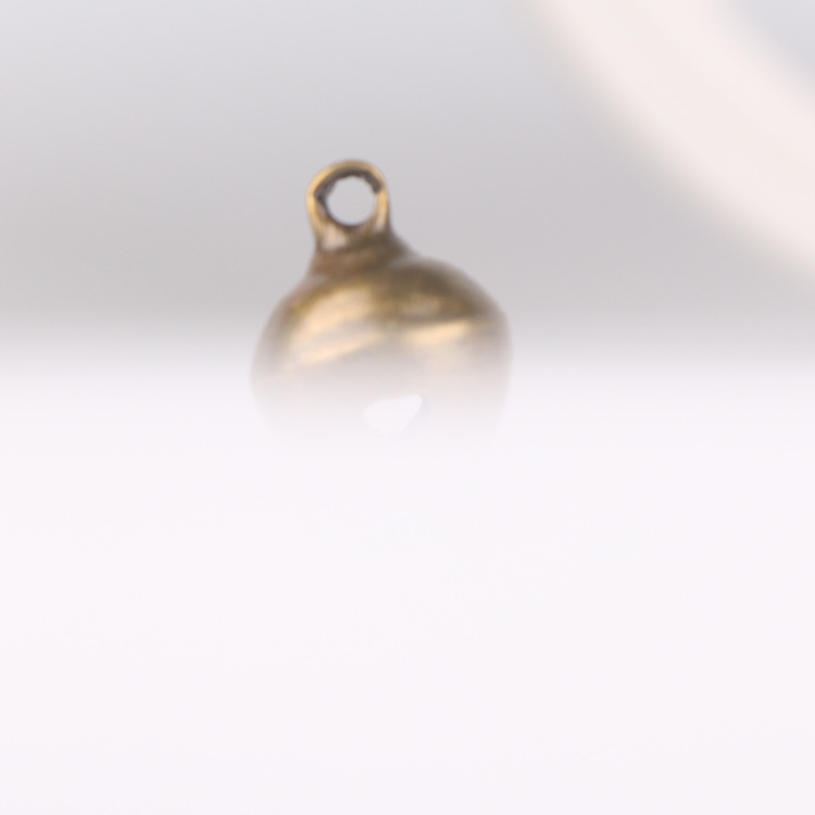 2025 One-Word Copper Bell Versatile DIY Jewelry Accessories Bell Christmas Pet Bell Bronze Manufacturer Wholesale