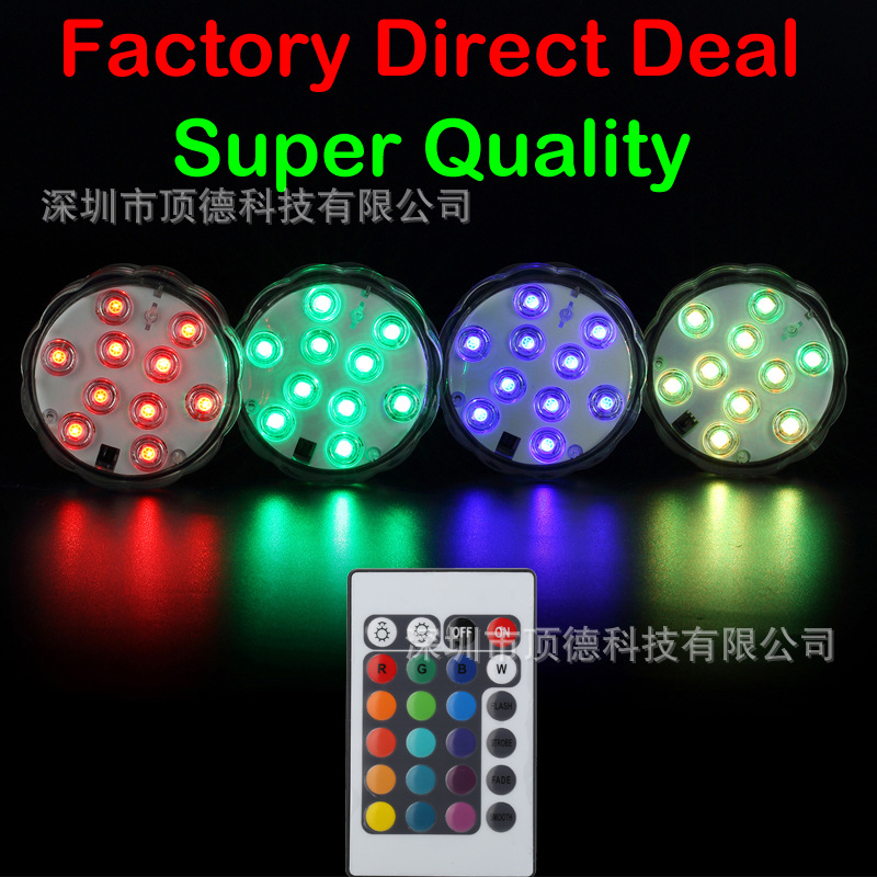 Светодиодная подводная лампа с дистанционным управлением, водонепроницаемая