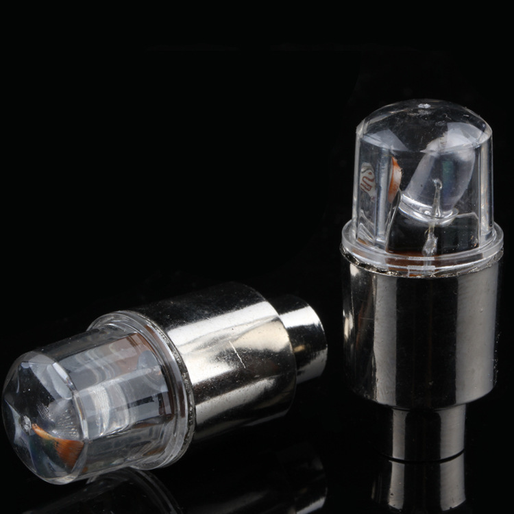 Bicycle Valve Light Round Head Photosensitive Colorful Hot Wheels Battery Car Valve Light Vibration Sensor Hot Wheels