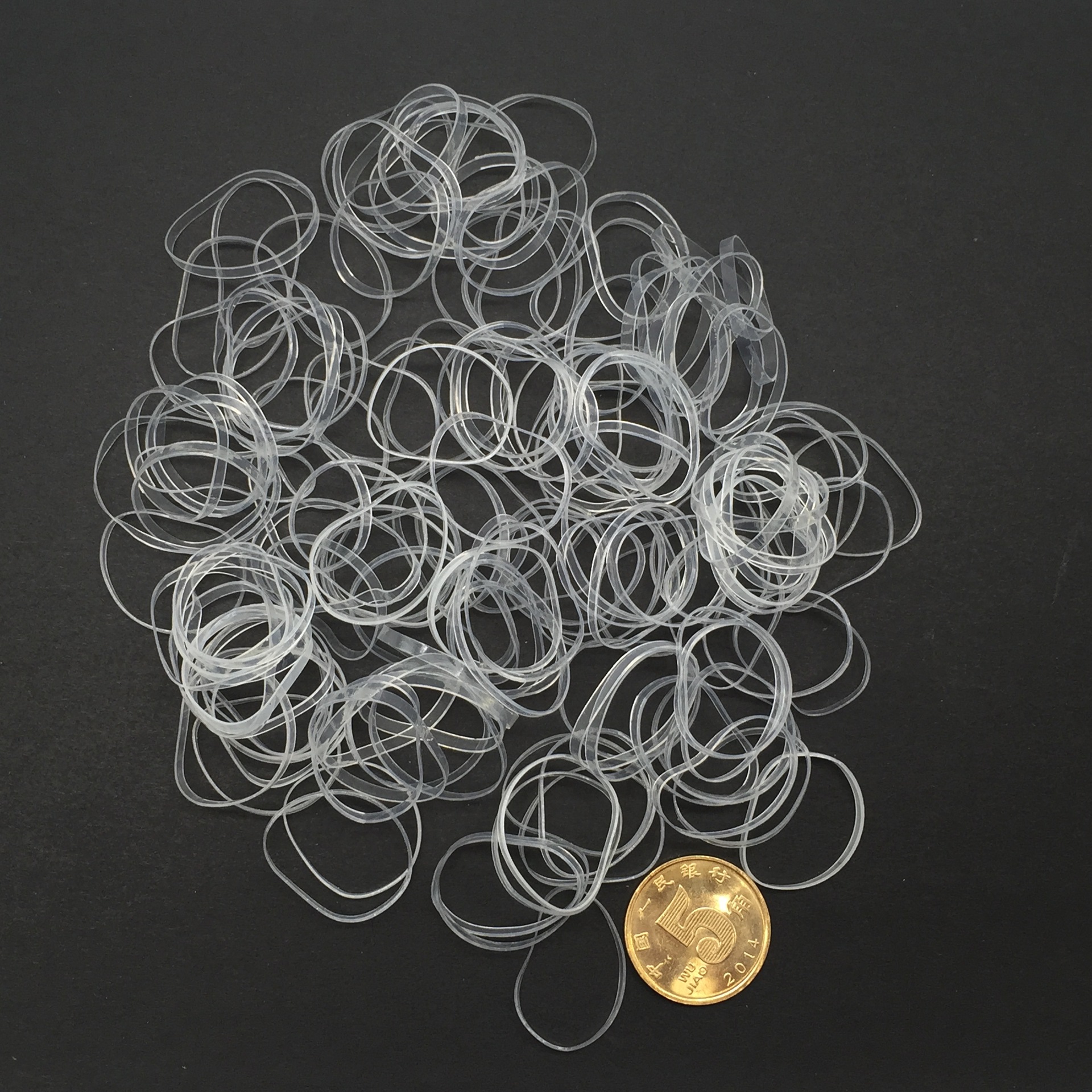 Tpu High Elasticity High Toughness Transparent Colorful Disposable Rubber Band Factory Direct Sale