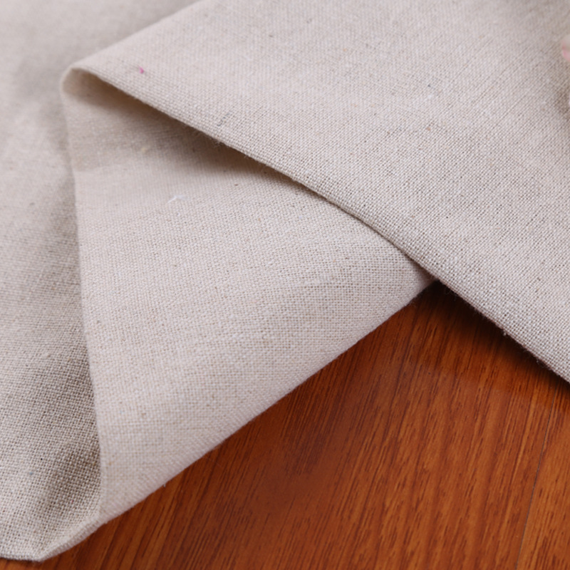 [Factory direct supply] small pocket Crafts sofa curtain solid color cotton and linen fabric cotton and linen blended cloth linen