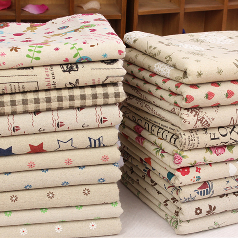 Factory Direct supply linen fabric cotton linen linen daisy printed linen printed background cloth tablecloth