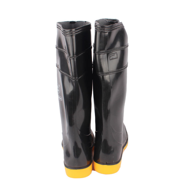 Tianjin [Litai] Black Thickened Beef Bottom Wear-resistant Non-slip Oil-resistant Acid and Alkali-resistant Rubber High Boots