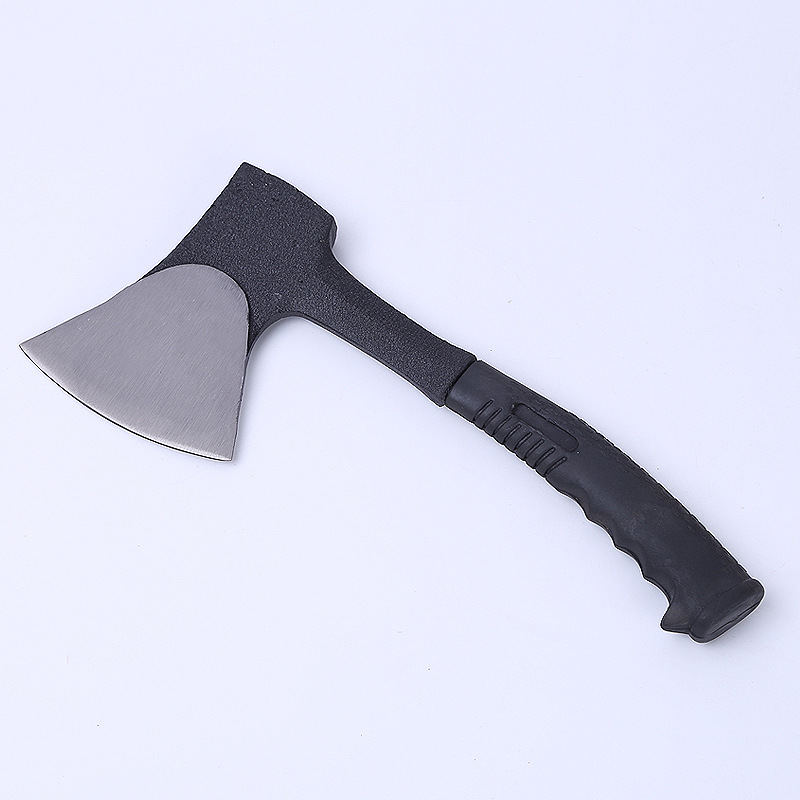 One-piece camping axe plastic-coated hand axe outdoor self-rescue camping hand axe axe