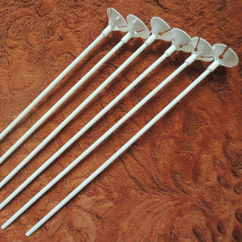 White 32cm balloon holder plastic balloon long bar holder birthday holiday latex balloon holder wholesale