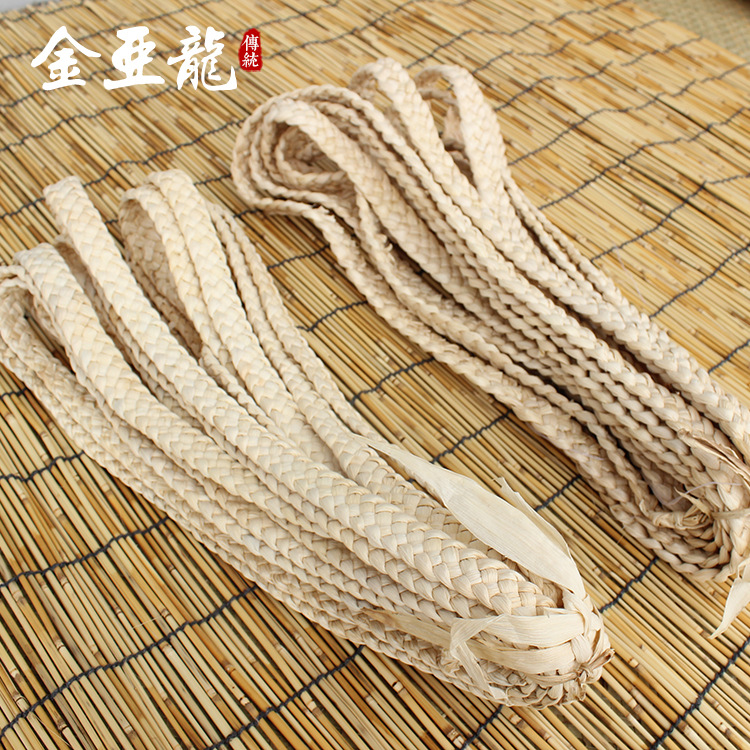 Ready Supply of Corn Husk Five-Strand Braided Raw Materials Hand-Woven Pet Braids Corn Leaf Braids Straw Braids Crafts