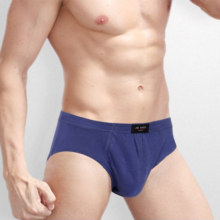 Factory wholesale middle-aged cotton underwear men's underwear breathable briefs large size fat guy waist underwear head
