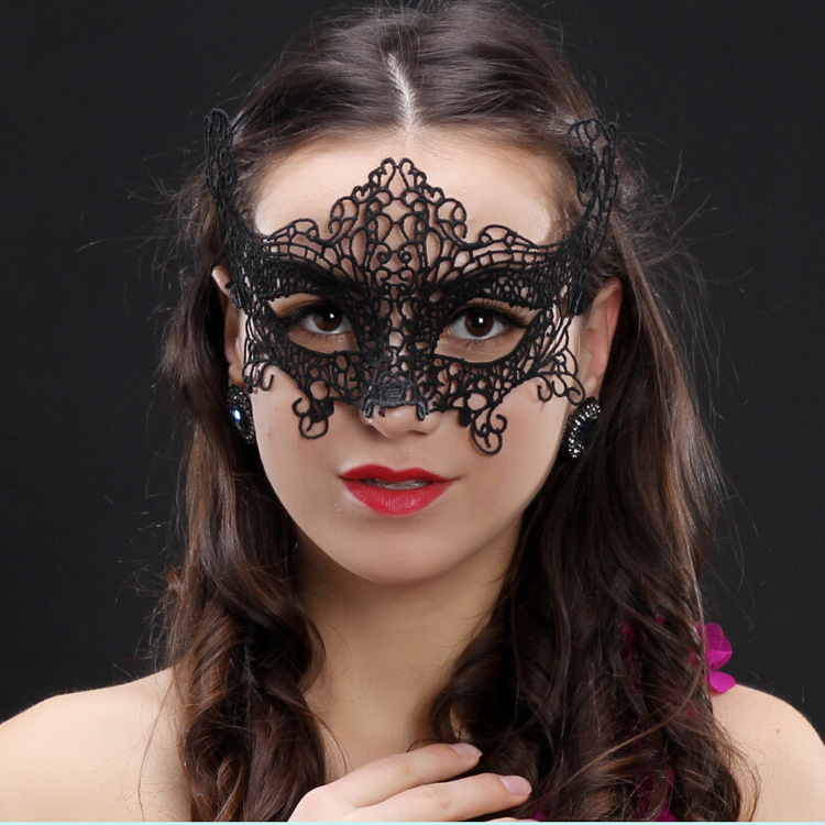 [Mysterious Angel] Factory Direct Fun Mask Lace Sexy Eye Mask Unshaped Christmas Festival Supplies