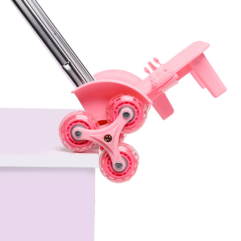 Schoolbag Pull Rod Rack Elementary School Students Aluminum Alloy Detachable Pull Rod Accessories Hand Pull Rod Car Single Six Wheel Pull Rod