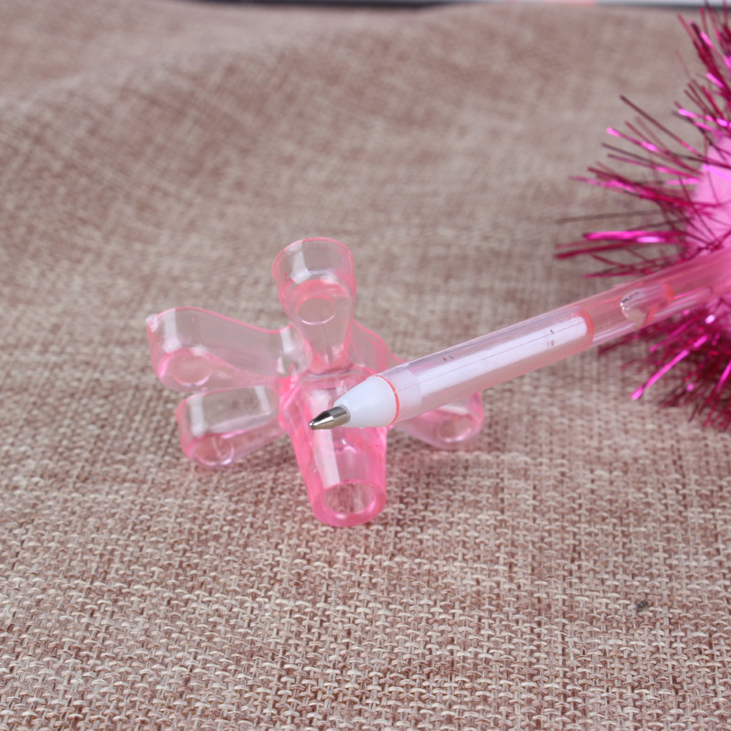 Korean Cartoon Animal Pen Shape Plush Bird Toy Gift Pen Two Yuan Store Supply Ostrich Ballpoint Pen Wholesale