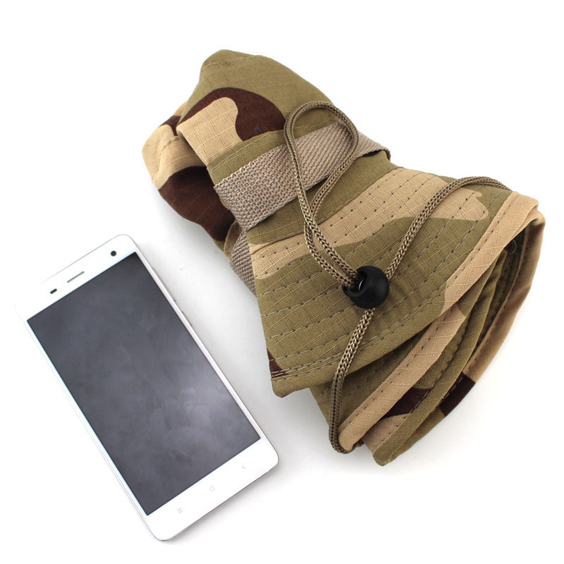 Cross-Border Supplier Outdoor Camping Camouflage Hat Fishing Hat Travel Fisherman Hat Beanie Hat Men and Women Sun Protection Hat