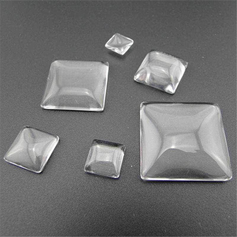 Time Gem Glass Patch Round Refrigerator Sticker Transparent Color Flat Round White Embryo diy Jewelry Accessories Map