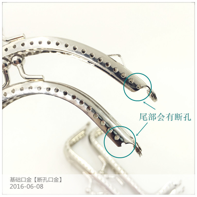 8.5 10.5 12.5 15 18CM semicircle, square broken hole gold, basic gold, cheap gold