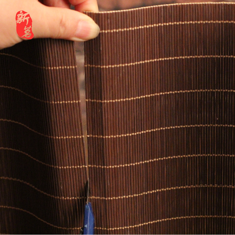 Bamboo tea mat heat insulation mat tea curtain bamboo curtain partition table mat tea ceremony accessories table runner size Free cutting factory direct sales