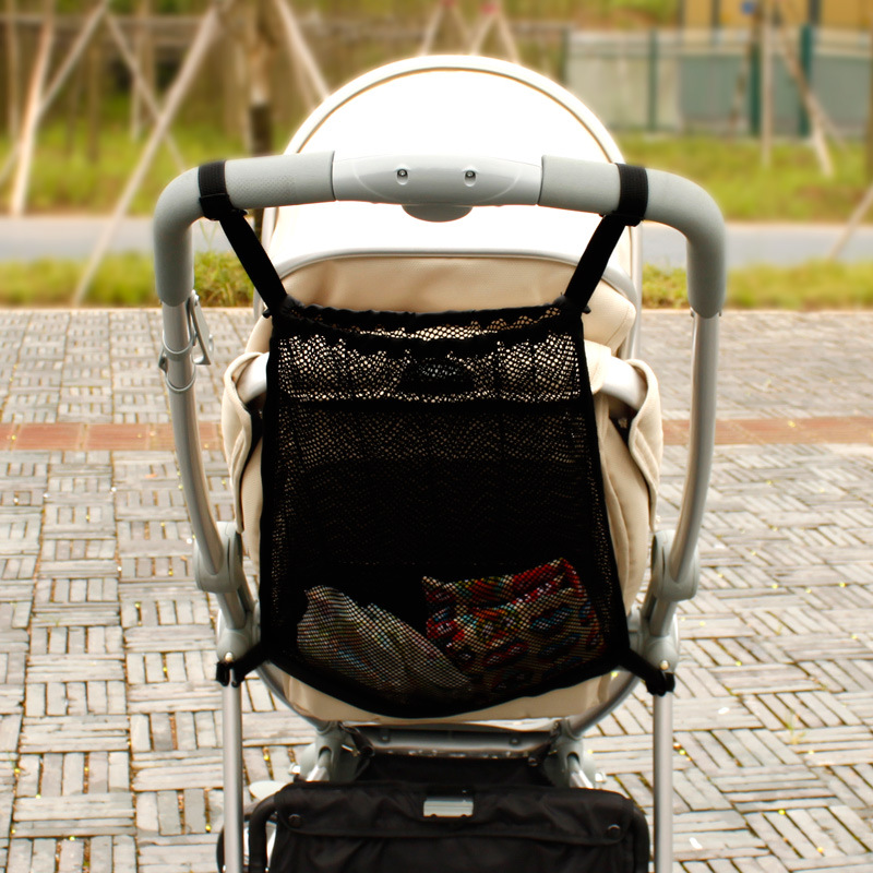 Summer Children's Trolley Net Bag Trolley Baby Supplies Stroller Storage Bag Hanging Bag Car Storage Bag