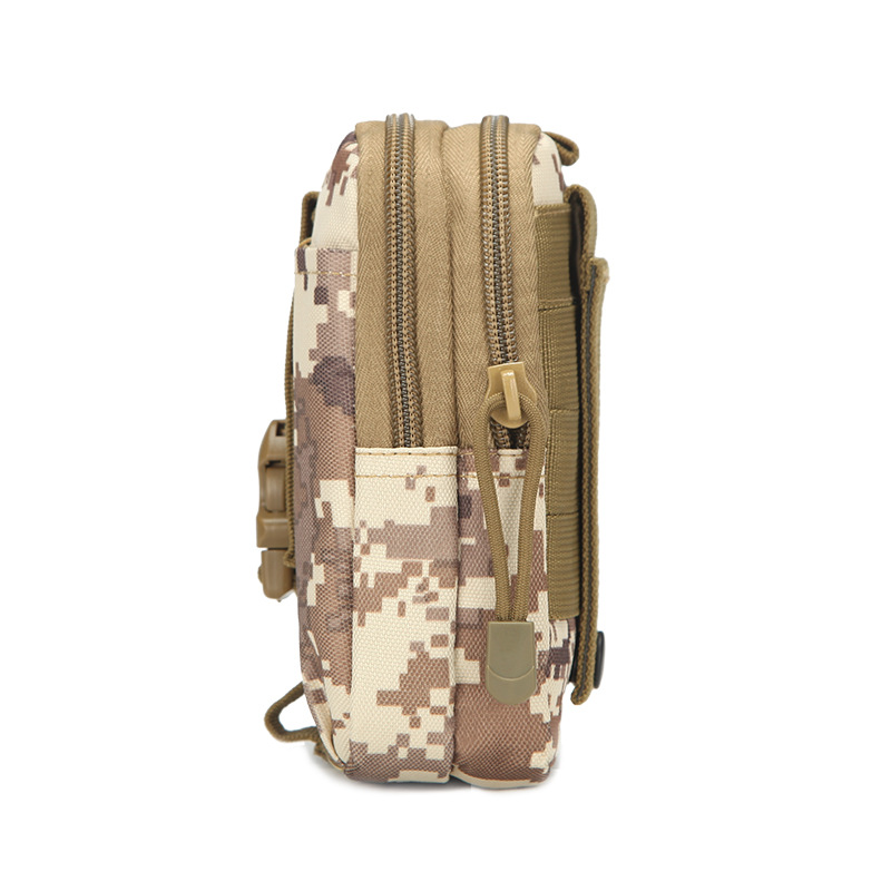 Foreign Trade Molle Sports Waist Bag Men's Outdoor Tactical Waist Bag Camouflage Running 6, 7inch Accessories Mobile Phone Hanging Bag