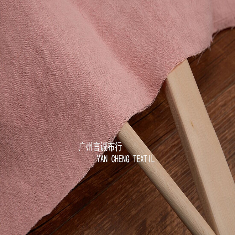 Source manufacturers washed wrinkled ramie fabric women's shirt shirt casual wear slub fabric wholesale