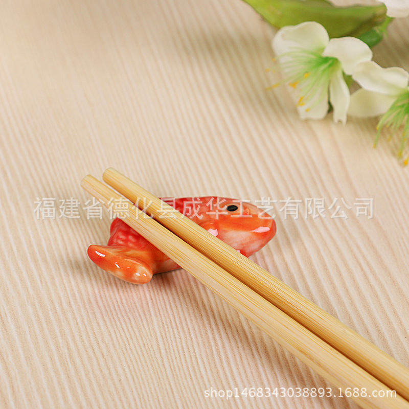 Wholesale Ceramic Solid Chopstick Holder Exported to Japan Original Single Chopstick Holder Zakk Marine Series K-009