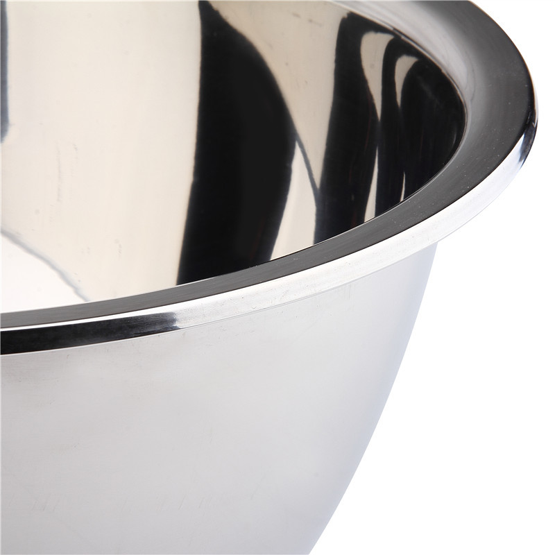 Factory Direct Supply of Thickened Stainless Steel Basins, Non-Magnetic Reverse Edge Seasoning Cylinder, Baking Egg Beater Basin, Deepened Vegetable Basin Wholesale