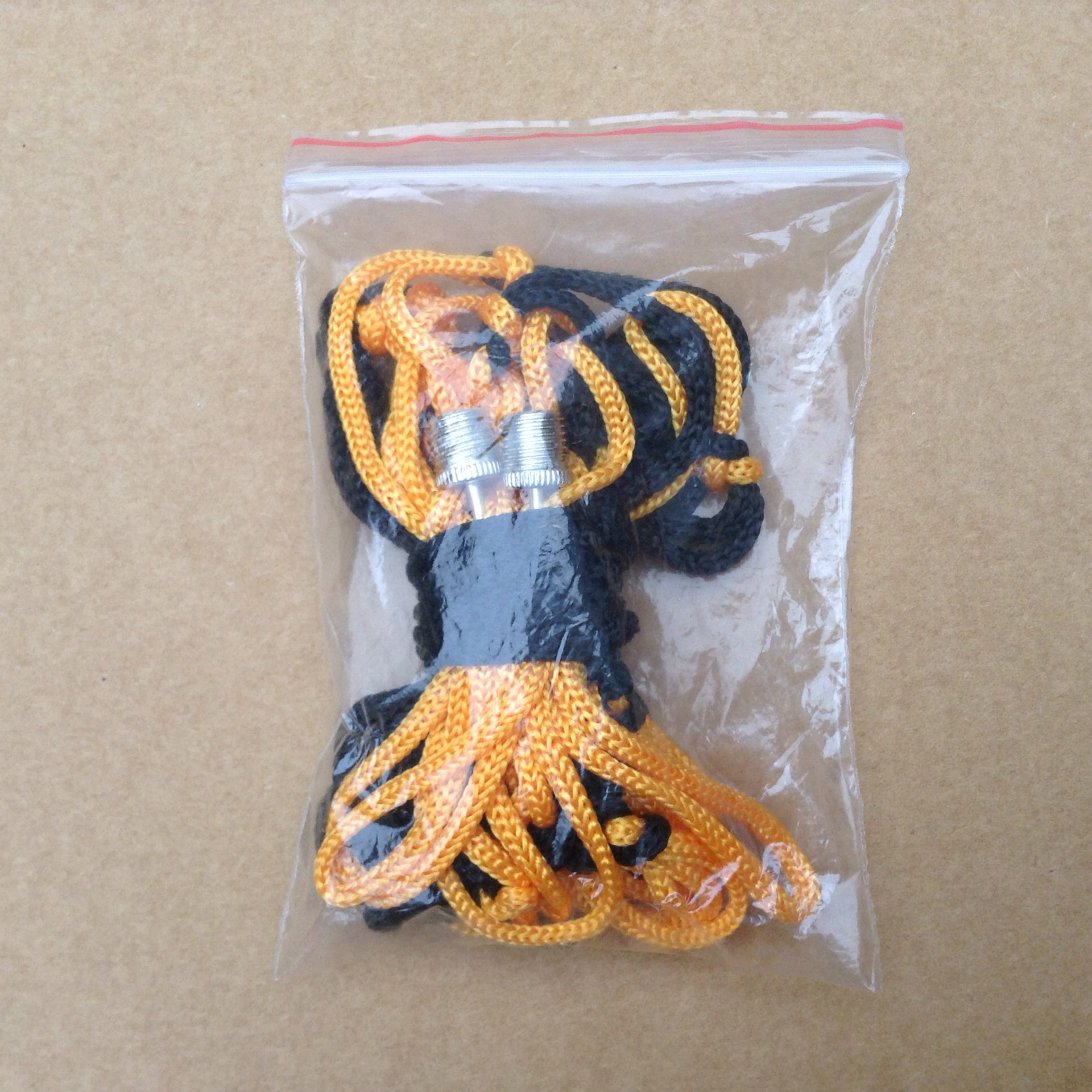 Braided Thick Nylon Rope Black and Yellow Net Pocket Ball Special Net Pocket Air Needle Combination Set 1 Net 2 Needle Package Good