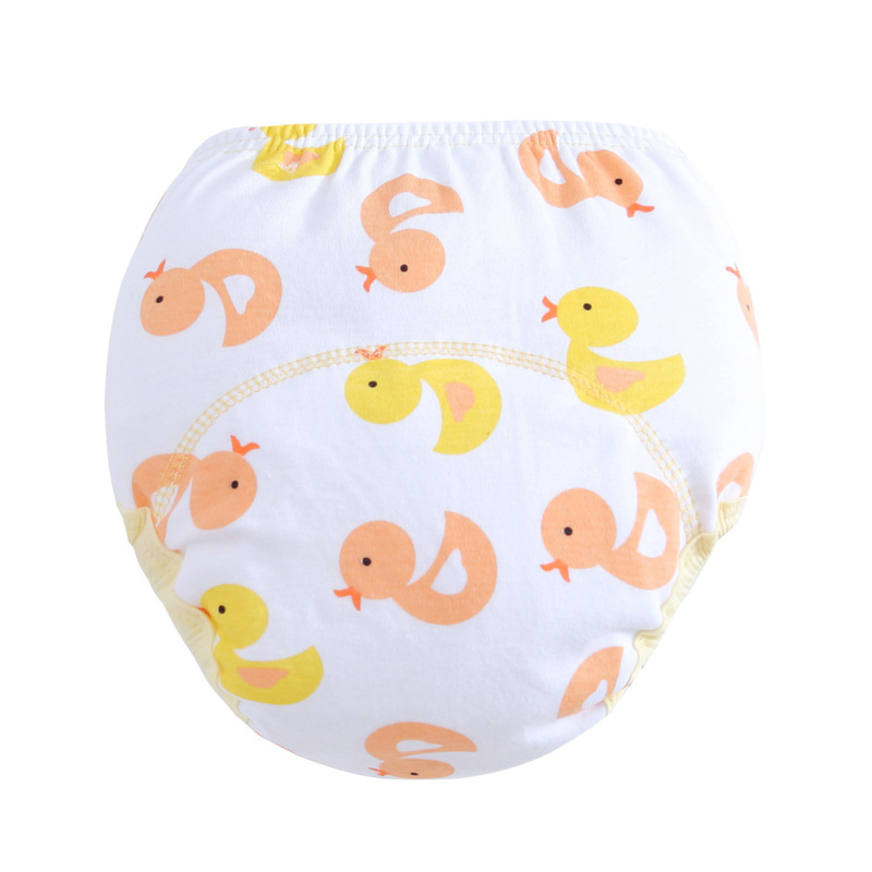 Three-layer study pants training pants cloth diaper pants printed diaper pants pull-up pants