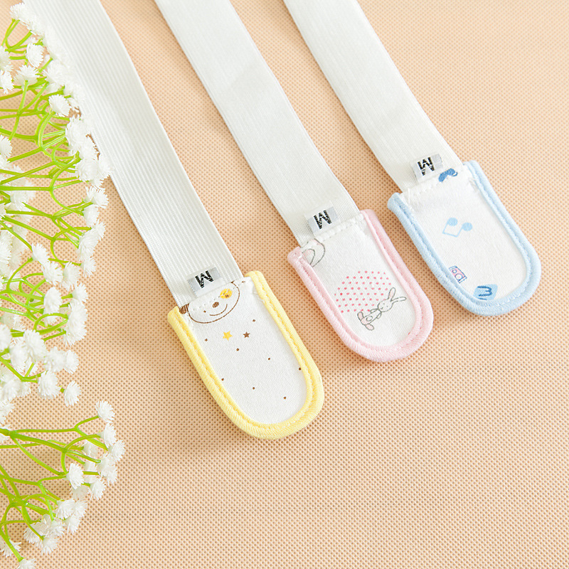 Newborn Infants and Toddlers Cartoon Cotton Diaper with Diaper Buckle Adjustable Diaper Diaper Fixed Belt Elastic Band