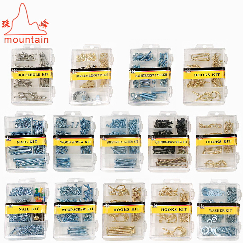 Factory Direct household PP6 grid packaging furniture accessories flat head nail construction site special nail