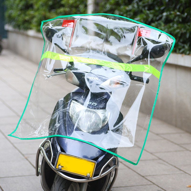 Electric battery car pcv windshield film rain-proof anti-edge luminous strip dustproof increase thickening transparent a generation of hair