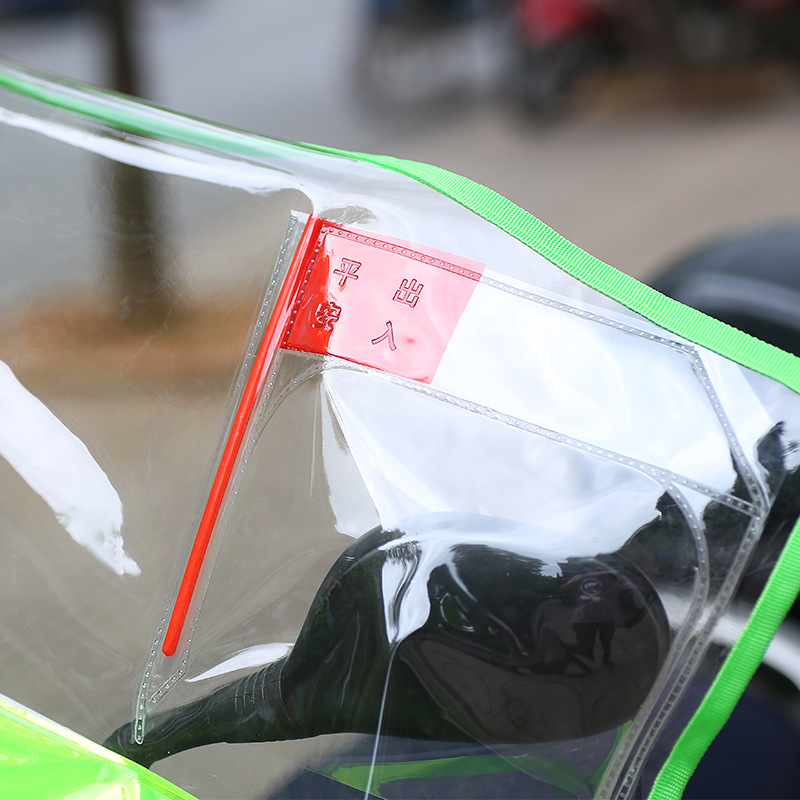 Electric battery car pcv windshield film rain-proof anti-edge luminous strip dustproof increase thickening transparent a generation of hair