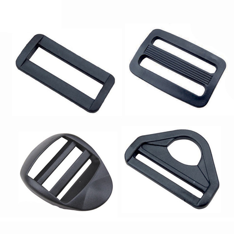 Black plastic three-gear buckle Japanese word adjustment buckle luggage two-gear buckle adjustment backpack buckle factory in stock