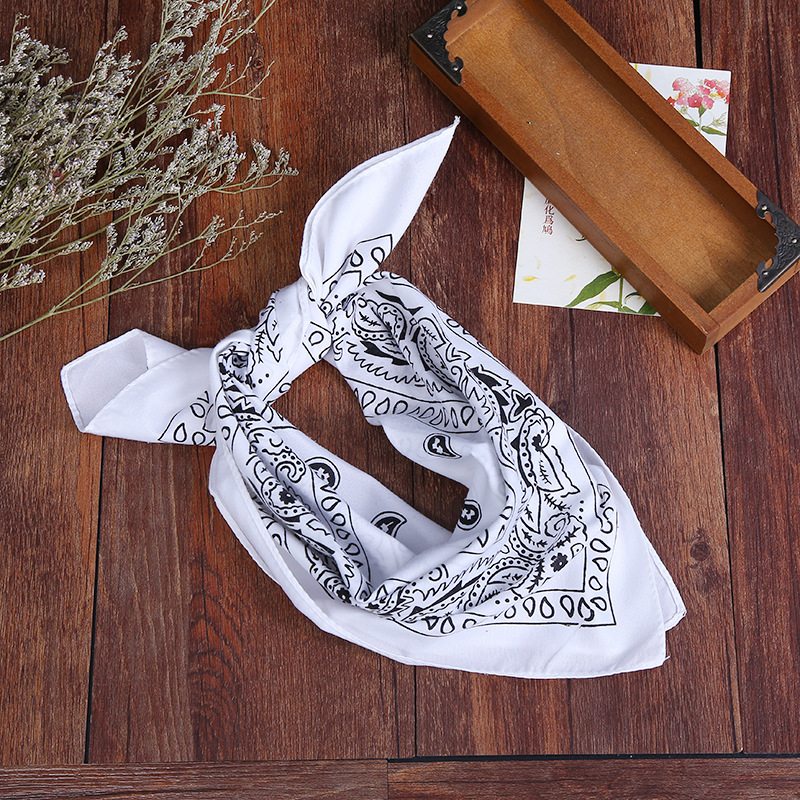 Factory direct supply polyester cycling square cashew flower headscarf hip hop headscarf paisley magic mask headscarf wholesale