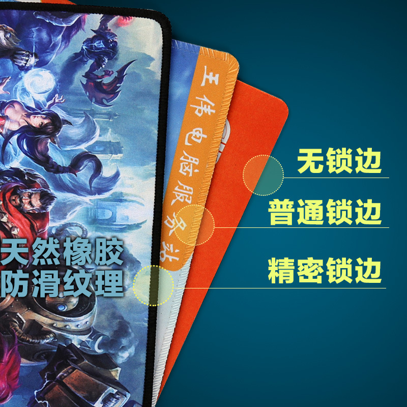 Customized Advertising Mouse Pad, Extra Large Writing Pad, Waterproof Wrist-Protecting Mouse Pad, Free Design and Logo Printing