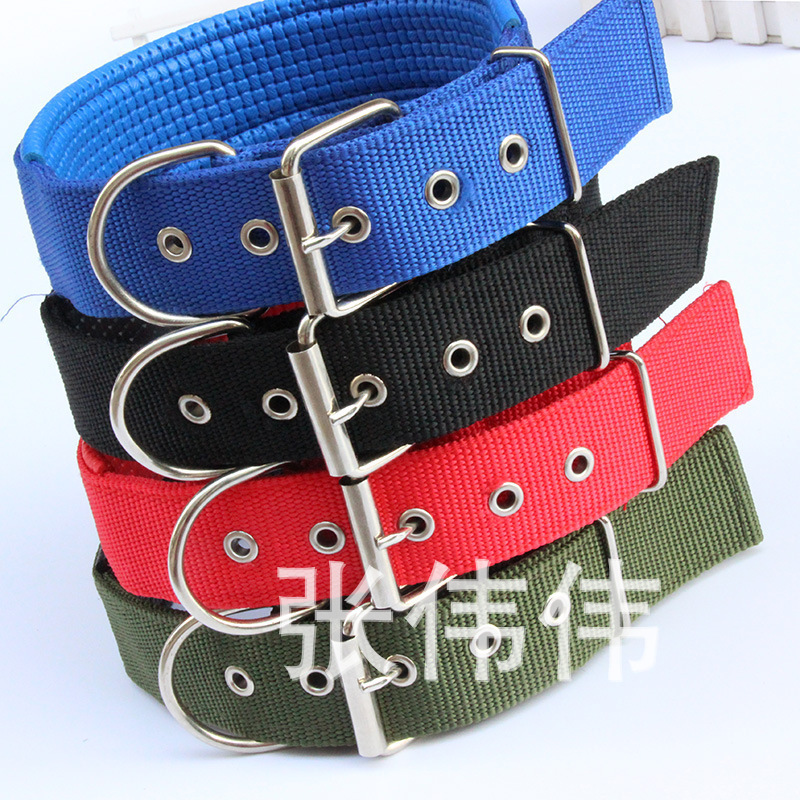 Pet supplies wholesale dog cat collar with foam dog collar dog collar anti-pinch fur pet traction dog collar