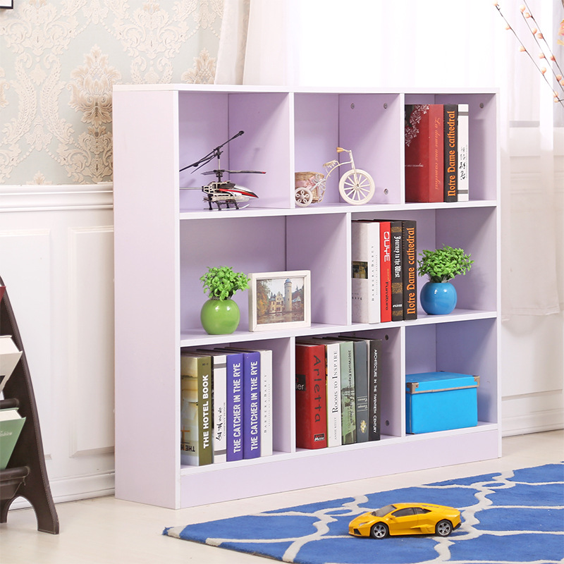 New Modern Chinese Low Bookcase Creative Free Combination Bookshelf Simple Storage Children's Locker Factory Direct Sales