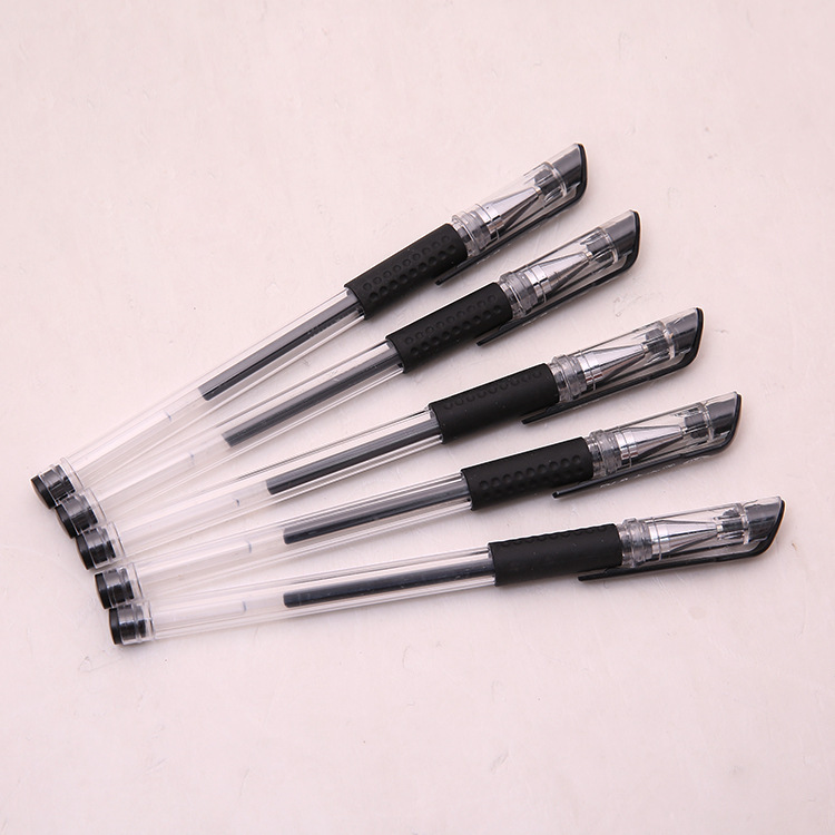 Wholesale European Standard Gel Pen Black Water-Based Pen Bullet Pen Needle Tube Signature Pen Exam Stationery Special Red