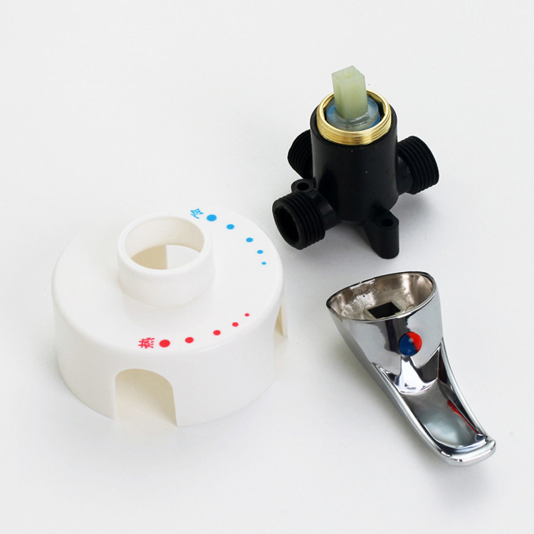 Electric water heater mixing valve accessories open-mounted wall-mounted shower head hot and cold faucet switch mixing valve