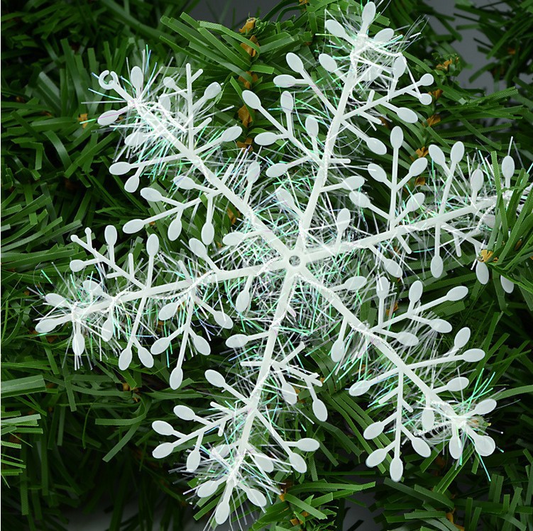 Wholesale foreign trade Christmas Snowflake Shopping Mall hotel window layout Christmas tree gift bag PVC snowflake multi-Specification