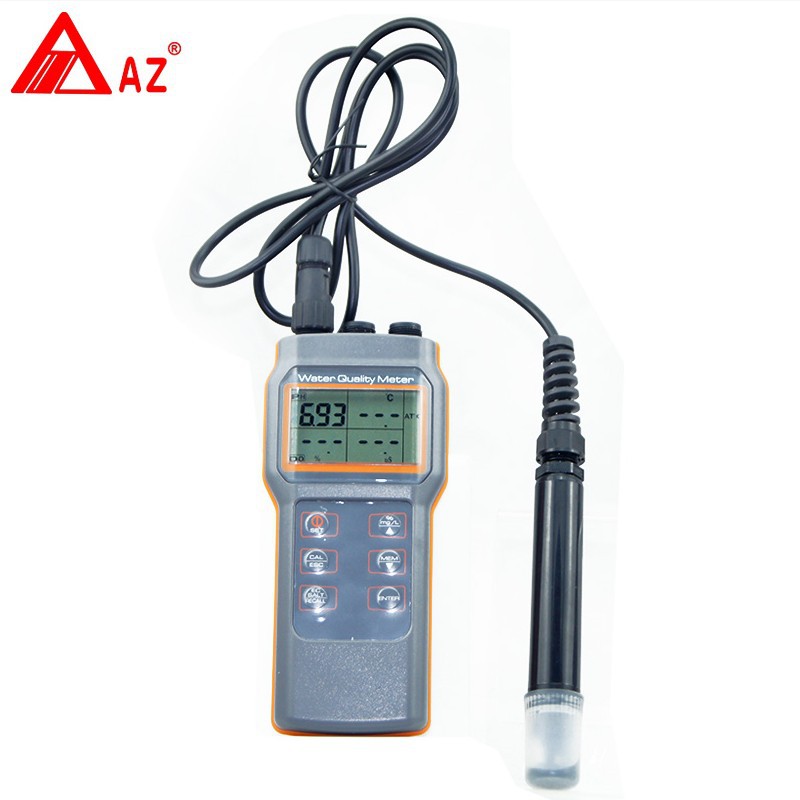 Hengxin AZ86031/AZ86021 portable dissolved oxygen meter dissolved oxygen conductivity salinity temperature PH tester