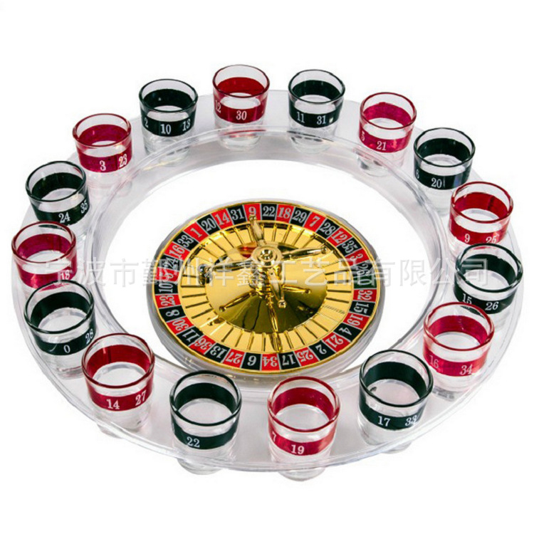 Russian I Wine Wheel Plate Entertainment Bar Plastic Game Set