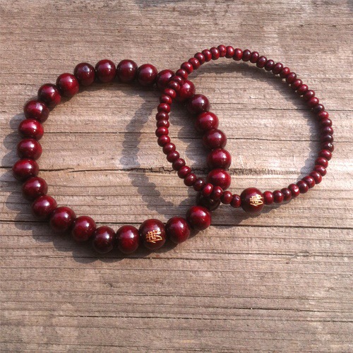 Bead bracelet wholesale 6mm sandalwood beads rosary beads 2 yuan store gift sandalwood bracelet beaded bracelet