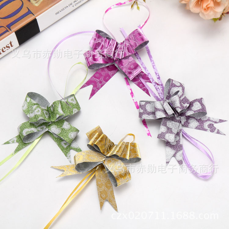 No. 18 Golden Onion Film frosted hand-pulled flower Christmas bag Apple tie flower gift packaging color floral gold and silver ribbon