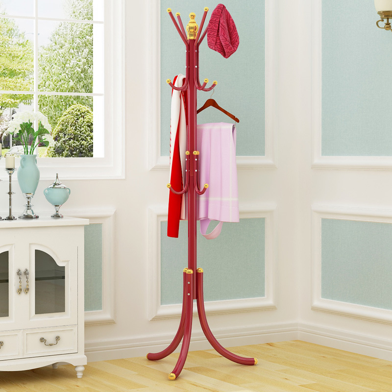 Wrought Iron Coat Rack Multi-functional Color Fashion Hanger Creative Clothes Rack Bedroom Home Simple Modern